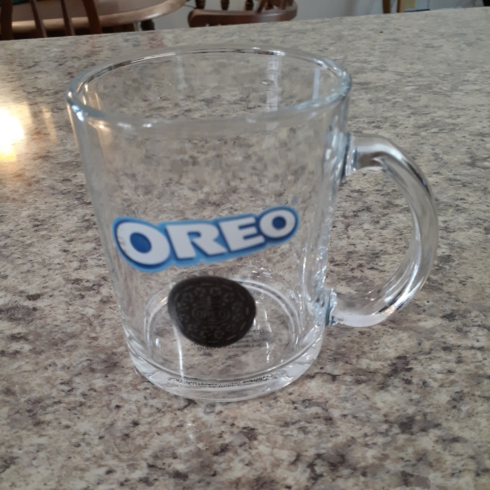 Oreo glass mug 8 oz